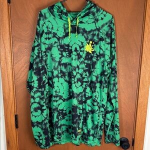 Howler Brothers XL light weight pullover Green and Black tie-die 2023 Verde